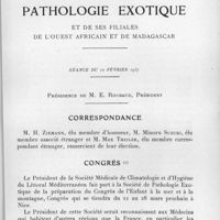 0127 - Page 121 - Séance du 10 février 1937. Correspondance. / Congrès