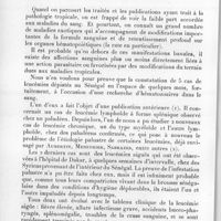 0158 - Page 152 - Séance du 10 février 1937. Communications. Sur quelques leucémies observées au Sénégal. Un cas de leucémie aiguë à monocytes, par A. Rivoalen, M. Montagné et Y. Goez