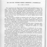 0224 - Page 216 - Séance du 10 mars 1937. Communications. Un cas de typhus murin observé à Marseille, par J. Arlo et Fortin