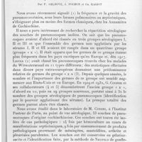 0243 - Page 231 - Séance du 10 mars 1937. Communications. Sur la répartition des groupes de pneumocoques (G. Cooper) au cours des pneumococcies de l'annamite de Cochinchine, par P. Delbove, J. Pochon et Ch. Ragiot