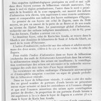 0249 - Page 237 - Séance du 10 mars 1937. Communications. Note sur les indices d'endémicité de deux foyers de bilharziose vésicale marocaine, par M. Nain. (Institut d'hygiène du Maroc. Rabat.)