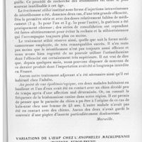 0295 - Page 279 - Séance du 14 avril 1937. Communications. Deux nouveaux cas de Kala-Azar autochtone de l'adulte, par J. Monges, P. Giraud et F. Monges. / Variations de l'oeuf chez l'Anopheles maculipennis (Biotype atroparvus), par E. Roubaud