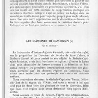 0299 - Page 283 - Séance du 14 avril 1937. Communications. Variations de l'oeuf chez l'Anopheles maculipennis (Biotype atroparvus), par E. Roubaud. / Les glossines du Cameroun, par M. Guibert