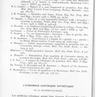 0310 - Page 294 - Séance du 14 avril 1937. Communications. A propos du Goundou, par P. Le Gac, G. Esplan et G. Moustardier. / L'embarras gastrique apyrétique, par M. Monnerot-Dumaine