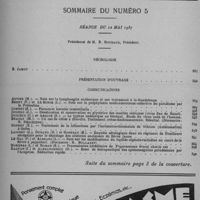 0355 - Page sans numérotation - Sommaire du numéro 5. (Suite du sommaire page 3 de la couverture)