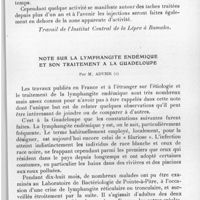 0380 - Page 359 - Séance du 12 mai 1937. Communications. Traitement de la lèpre tuberculoïde par les injections intra-dermiques d'éther éthylique de Gorli (Caloncoba Glauca), par J. Tisseuil (Première note). (Travail de l'Institut central de la lèpre à Bamako.). / Note sur la lymphangite endémique et son traitement à la Guadeloupe, par M. Advier