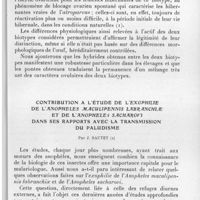0412 - Page 387 - Séance du 12 mai 1937. Communications. Observations biologiques sur le biotype cambournaci de l'Anopheles maculipennis, par E. Roubaud et M. Treillard. / Contribution à l'étude de l'exophilie de l'Anopheles maculipennis labranchiae et de l'Anopheles sacharovi dans ses rapports avec la transmission du paludisme, par J. Sautet
