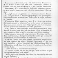 0458 - Page 433 - Société des sciences médicales de Madagascar. Séance du 6 avril 1937. Note à propos d'une tumeur de l'ovaire observée chez une fille malgache de 22 ans, par M. Cloitre