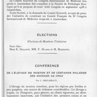 0470 - Page 443 - Séance du 9 juin 1937. Correspondance. / Élections. / Conférence. De l'élevage du mouton et de certaines maladies des animaux au Chili, par J. Descazeaux