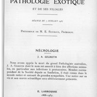 0551 - Page 521 - Séance du 7 juillet 1937. Nécrologie. J. A. Gilruth. / E. Larrousse