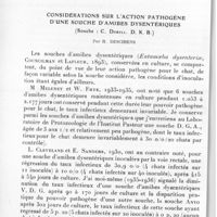 0592 - Page 562 - Séance du 7 juillet 1937. Communications. Sur un cas de maladie de Weil à la Guadeloupe (Spirochétose ictéro-hémorragique), par A. Jolly et F. Danglemont. / Considérations sur l'action pathogène d'une souche d'amibes dysentériques (Souche : C. Dobell. D. K. B.), par R. Deschiens
