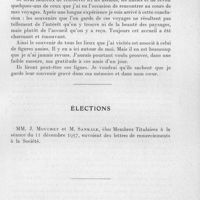 0023 - Page 17 - Séances des 8 janvier et 12 février 1958. Allocution de M. Galliard... / Élections