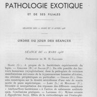 0161 - Page 143 - Séances des 12 mars et 16 avril 1958. Ordre du jour des séances