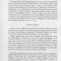 0507 - Page 474 - Séances des 9 juillet et 8 octobre 1958. Communications. Teigne à Microsporum gypseum chez le daman, par H. Mollaret et E. Drouhet