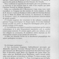 0621 - Page 575 - Séances des 9 juillet et 8 octobre 1958. Mémoires. Les mycétomes en Côte française des Somalis, par P. Destombes, J. Dutour, J. Marguet, F. Mariat et G. Segretain
