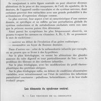 0827 - Page 767 - Célébration du 50e anniversaire de la Société de Pathologie Exotique. Séances des 18 et 19 novembre 1958. Séance de travail du 19 novembre (matin). Problèmes de nutrition. Aspects de la malnutrition chez le grand enfant en A. O. F., par A. Raoult. Les aspects cliniques de la malnutrition chez l'enfant au-delà de la phase de sevrage. / Les éléments du syndrome central