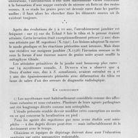 0947 - Page 875 - Célébration du 50e anniversaire de la Société de Pathologie Exotique. Séances des 18 et 19 novembre 1958. Séance de travail du 19 novembre (après-midi). Les mycétomes. Anatomie pathologique des mycétomes et du pied de Madura en particulier, par P. Destombes, R. Camain et O. Nazimoff. II. - Effets de la réaction inflammatoire. / En conclusion