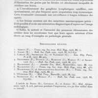 0948 - Page 876 - Célébration du 50e anniversaire de la Société de Pathologie Exotique. Séances des 18 et 19 novembre 1958. Séance de travail du 19 novembre (après-midi). Les mycétomes. Anatomie pathologique des mycétomes et du pied de Madura en particulier, par P. Destombes, R. Camain et O. Nazimoff. En conclusion. / Bibliographie récente