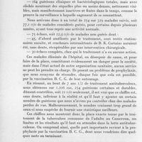 1010 - Page 932 - Séance du 10 décembre 1958. Mémoires. La tuberculose pulmonaire au Cameroun en 1958, endémie tuberculeuse, formes cliniques, traitement, prophylaxie, par Marc Brunel. Le traitement de la tuberculose pulmonaire. / La prophylaxie