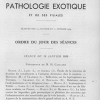 0007 - Page 1 - Séances des 14 janvier et 11 février 1959. Ordre du jour des séances