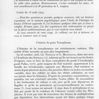 0615 - Page 552 - Séance du 14 octobre 1959. A propos du cinquantenaire des recherches de Charles Nicolle sur la splénomégalie infantile du bassin méditerranéen (ou Kala-Azar infantile), le bouton d'orient, la toxoplasmose du gondi et le typhus exanthématique. (Extraits de la correspondance de Ch. Nicolle avec Félix Mesnil). Par Jacques Colas-Belcour et Pierre Nicolle. Recherches sur le bouton d'Orient. / Création du genre toxoplasma