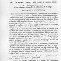 0645 - Page 574 - Séance du 14 octobre 1959. Communications. Ostéomalacie en Tunisie, par André Corcos. / Sur la constitution des oeufs d'helminthes. I. - Présence et formation d'une substance acido-alcoolo-résistante de la coque. Par A. Capron et E. R. Brygoo
