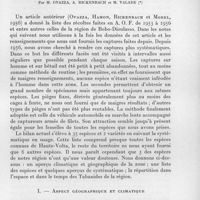 0750 - Page 679 - Séance du 14 octobre 1959. Mémoires. Tabanides de la région de Bobo-Dioulasso (Haute-Volta). Répartition et rythme annuel ; quelques notes de systématique. Par M. Ovazza, A. Rickenbach et M. Valade. I. - Aspect géographique et climatique