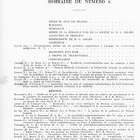 0774 - Page sans numérotation - Sommaire du numéro 6