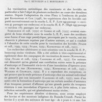 0825 - Page 747 - Séances des 18 novembre et 9 décembre 1959. Mémoires. Pouvoir rabicide du sérum des ruminants après vaccination au moyen du virus flury H. E. P. Par C. Huygelen et J. Mortelmans