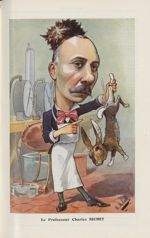 [Caricature] Le Professeur Charles Richet (B. Moloch) - Chanteclair