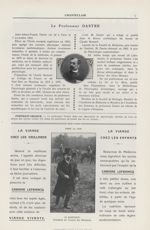 Le Professeur Dastre / Dans la rue. M. Barthiou. Président du conseil des ministres - Chanteclair