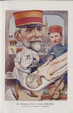 [Caricature] Les Docteurs Jules et André Boeckel de la Faculté de médecine de Strasbourg (H. Frantz) [...]