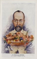 [Caricature] Le Professeur Jeannin de la Faculté de médecine de Paris (A. Chanteau) - Chanteclair