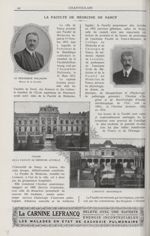 Le Professeur Spillman. Doyen de la Faculté / Prof. Hoche / Façade de la Faculté de médecine actuell [...]