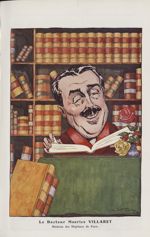 [Caricature) Le Docteur Maurice Villaret, médecin des hôpitaux de Paris (L. de Fleurac) - Chanteclai [...]