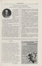 Le Docteur Louis Braemer. Professeur honoraire à la Faculté de pharmacie de Strasbourg - Chanteclair