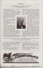 Le Professeur Georges Mouriquand de la Faculté de médecine de Lyon - Chanteclair