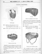 Soutien-gorge. Ceinture du Prof. Pozzi. Ceinture de grossesse du Prof. Pinard. Ceinture pour immobil [...]