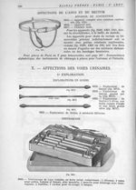 Fig. 124. Appareil de contention complet avec ceinture capitonnée / Fig. 2673. Explorateur de Guyon  [...]