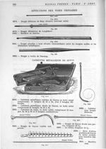 Fig. 2670. Bougie filiforme de Bazy olivaire, intérieur métal / Fig. 384. Bougie dilatatrice de Lang [...]