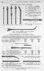 Fig. 2040. Sonde à instillation à boule de Guyon / Fig. 2062. Sonde forme d'arrosoir de Desnos / Fig [...]