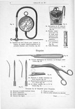 34. Appareil du Prof. Claude pour mesurer la tension du liquide céphalo-rachidien et la pression vei [...]