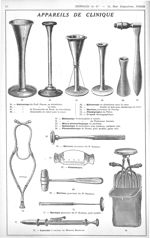 45. Stéthoscope du Pr Pinard, en aluminium. 47. Stéthoscope de Champetier de Ribes, en aluminium. 48 [...]