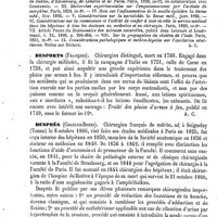 0433 - Page 429 - Desportes (Les) [A. Chéreau] (bibliographie) / Desports (François) [A. Chéreau] / Després (Charles-Denis) [L. Hahn]