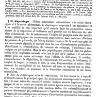 0077 - Page 73 - Diaphragme. Développement [Albert Hénocque, Charles Éloy] / Physiologie [Albert Hénocque, Charles Éloy]
