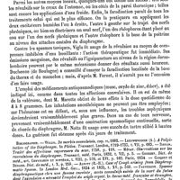 0106 - Page 102 - Diaphragme. Pathologie spéciale. Convulsions du diaphragme [Albert Hénocque, Charles Éloy] (bibliographie)