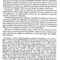 0123 - Page 119 - Diaphragme. Pathologie spéciale. Rhumatisme du diaphragme [Albert Hénocque, Charles Éloy] (bibliographie) / Pathologie chirurgicale / Plaies du diaphragme [Albert Hénocque, Charles Éloy]