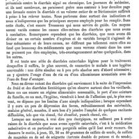 0172 - Page 168 - Diarrhée. Anatomie pathologique. Diarrhée chez les enfants [Du Cazal] / Traitement [Du Cazal]