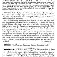 0026 - Page 22 - Diurétiques [Ernest Labbée] (bibliographie) / Diurnes / Entomologie [A. Laboulbène] / Diurnes / Ornithologie. Voy. Oiseaux / Divalérine [L. Hahn]