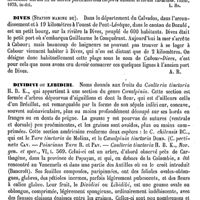 0027 - Page 23 - Diverso (Pietro-Salio) [L. Hahn] (bibliographie) / Dives (Station marine de) [A. Rotureau] / Dividivi ou Libidibi [H. Baillon]